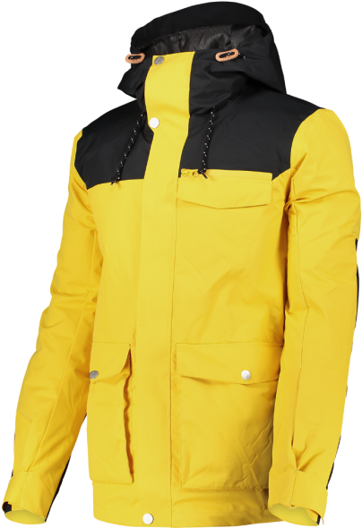 Yellow Black Outdoor Jacket PNG