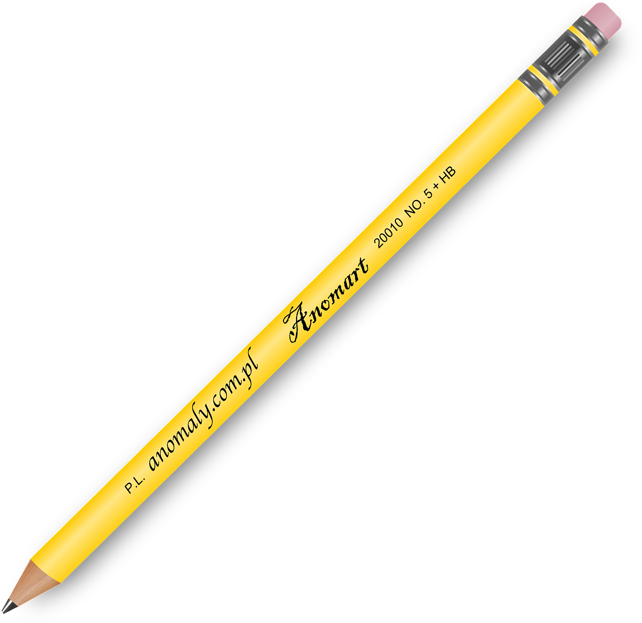 Yellow Black Pencil Clipart PNG