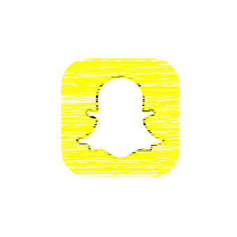 Yellow Black Snapchat Logo PNG