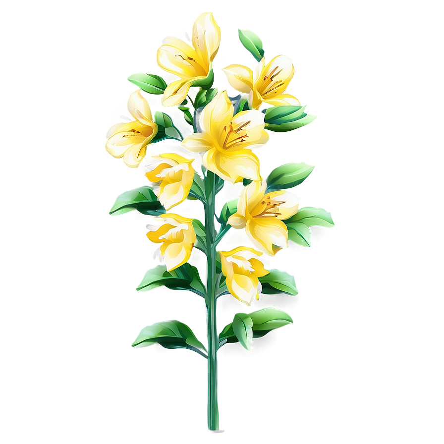 Yellow Blooms Png Roo PNG