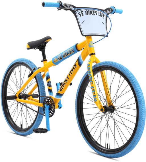 Yellow Blue B M X Bike PNG