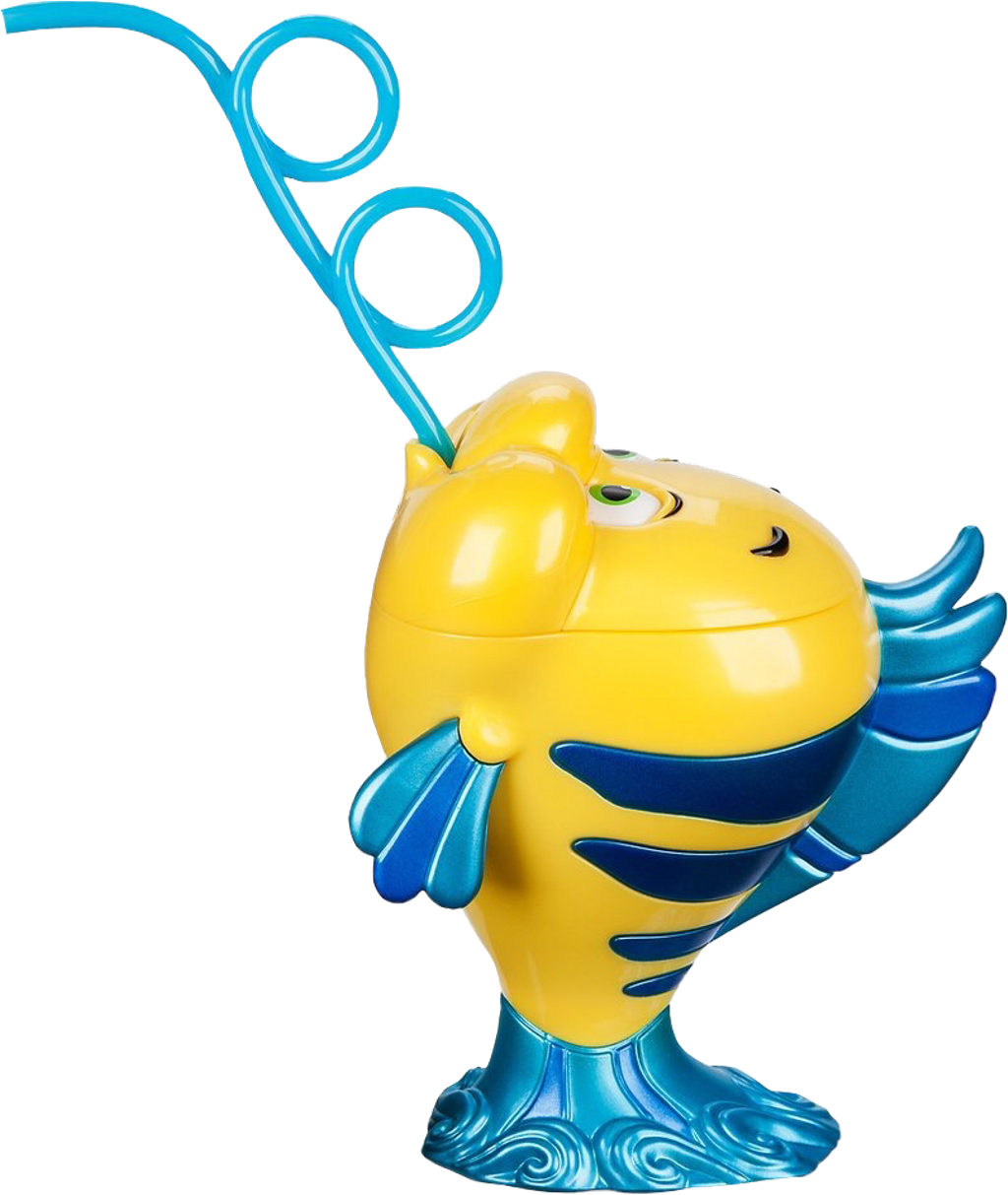 Yellow Blue Fish Bubble Blower Toy PNG