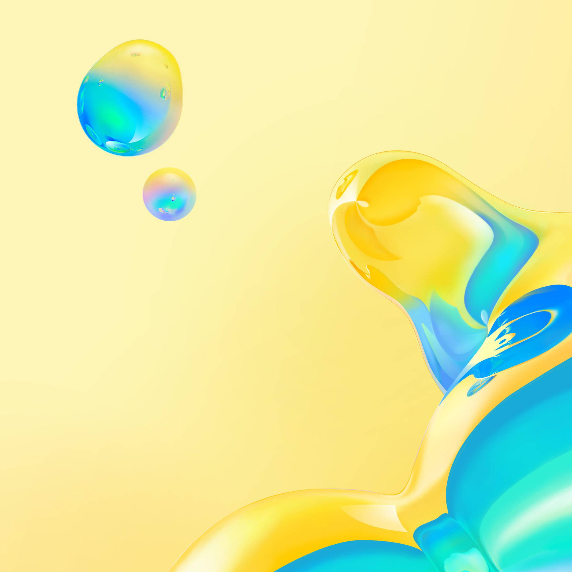 Yellow Blue Jelly Samsung Galaxy Tablet Wallpaper