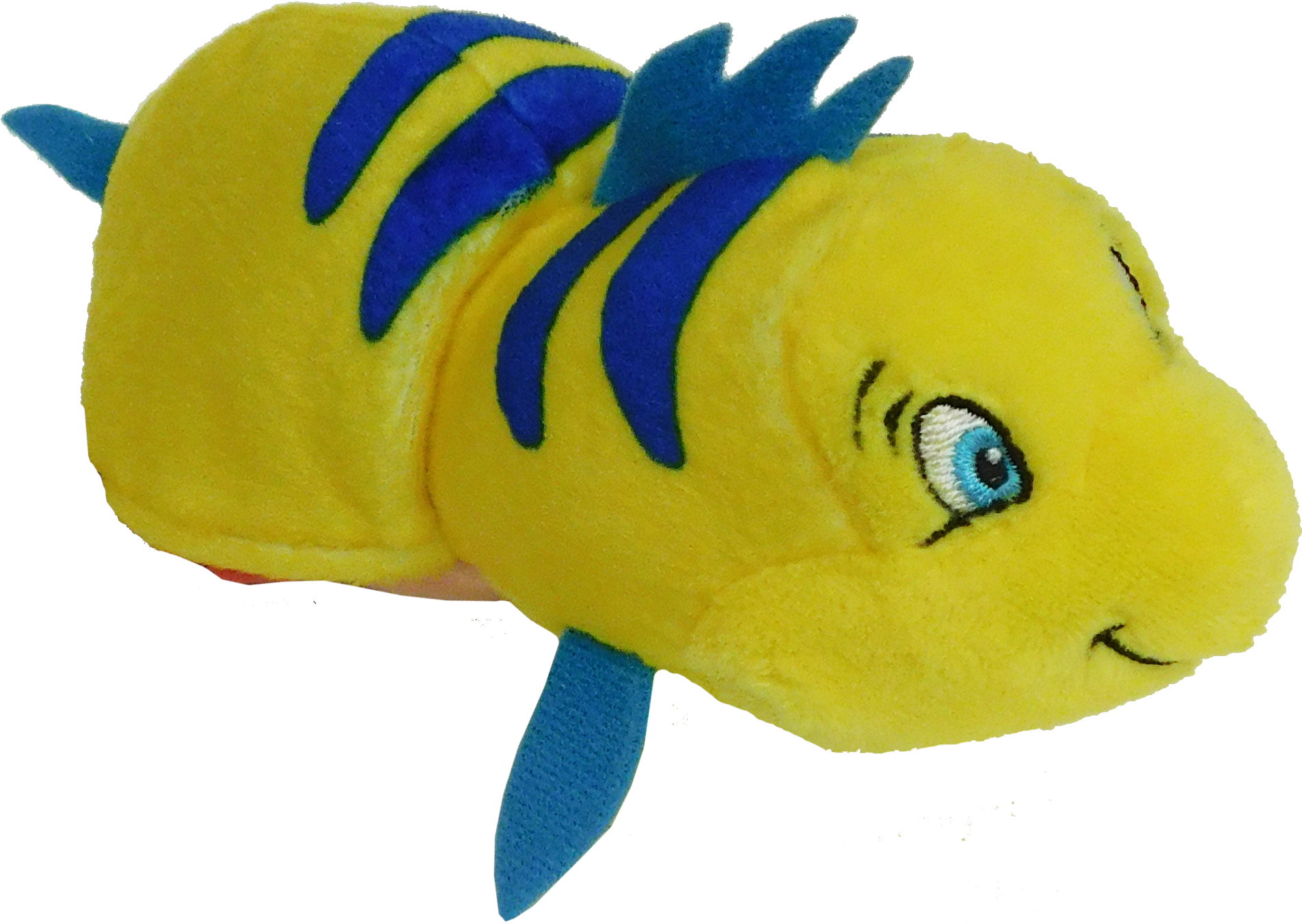 Yellow Blue Plush Fish Toy PNG