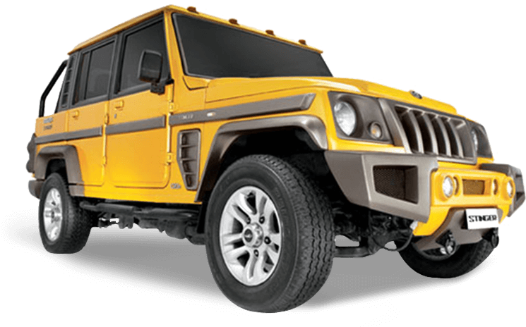 Yellow Bolero S U V Profile View PNG