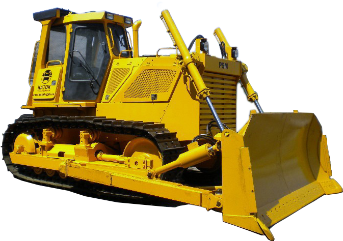Yellow Bulldozer Construction Equipment PNG