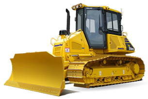 Download Yellow Bulldozer Isolated | Wallpapers.com