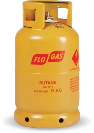 Yellow Butane Gas Cylinder PNG