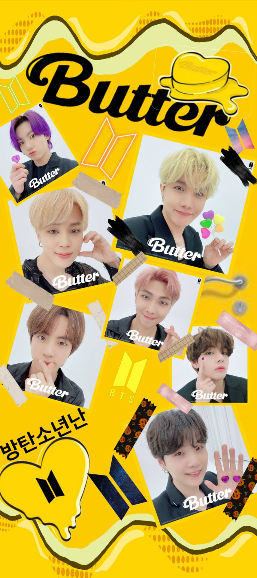 Download Yellow Butter Lockscreen Bts Wallpaper 