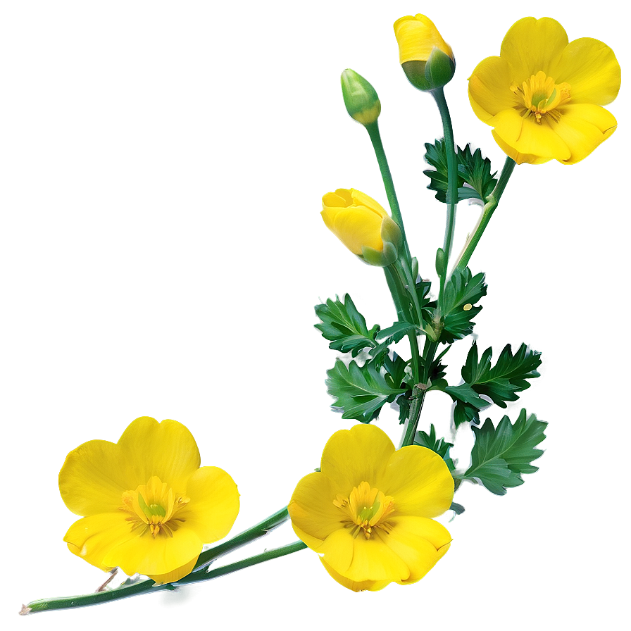 Yellow Buttercup Png Tff83 PNG