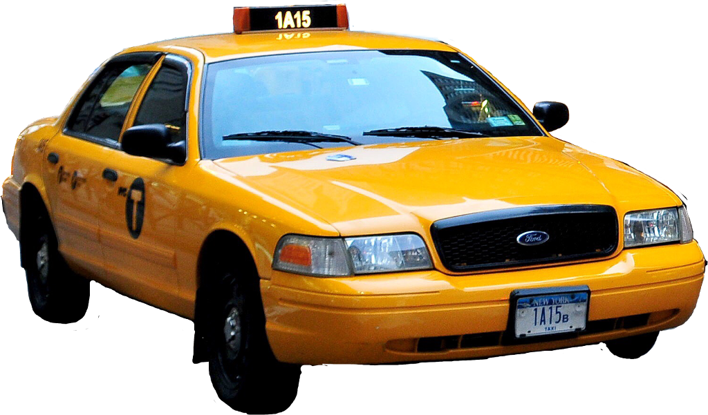 Yellow Cab Ford Crown Victoria PNG