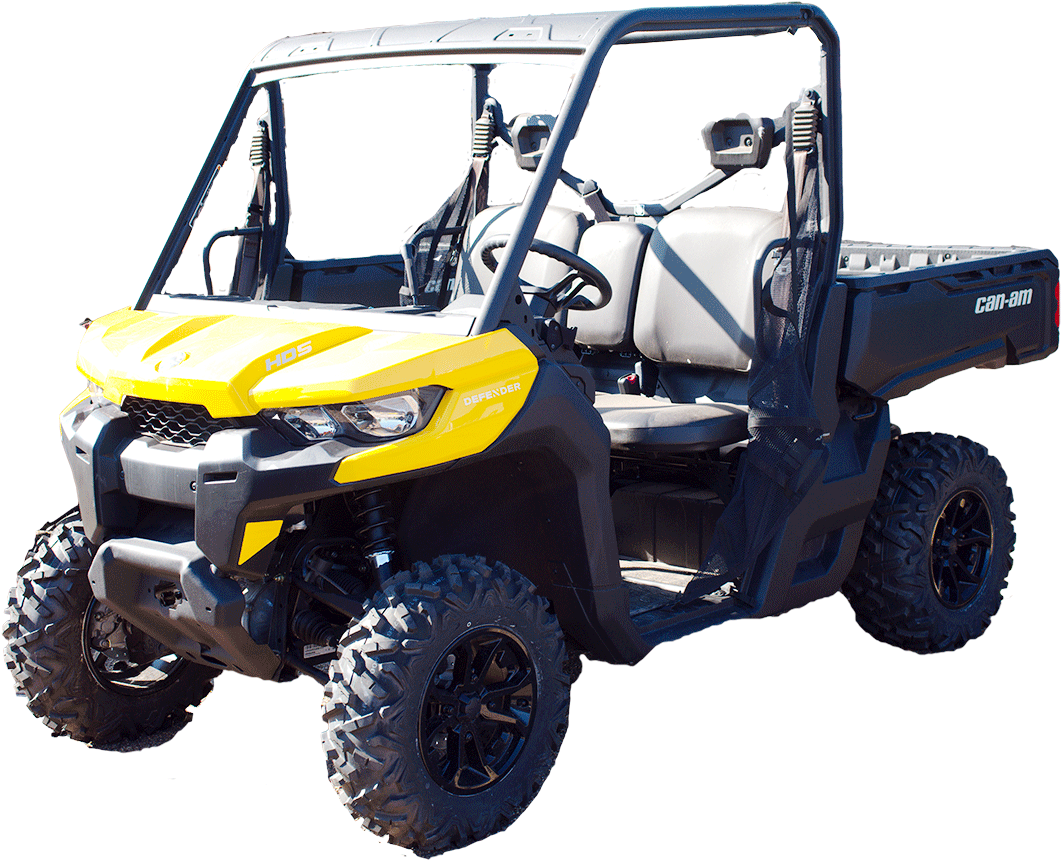 Yellow Can Am Defender A T V PNG