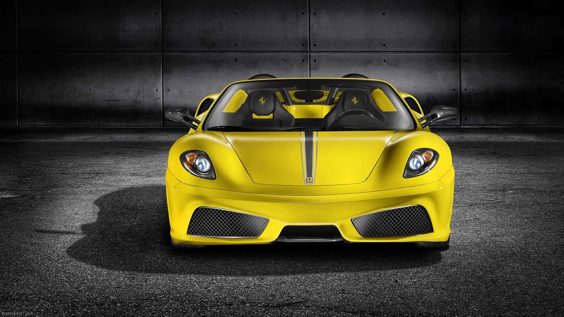 Captivating Yellow Sports Car Wallpaper