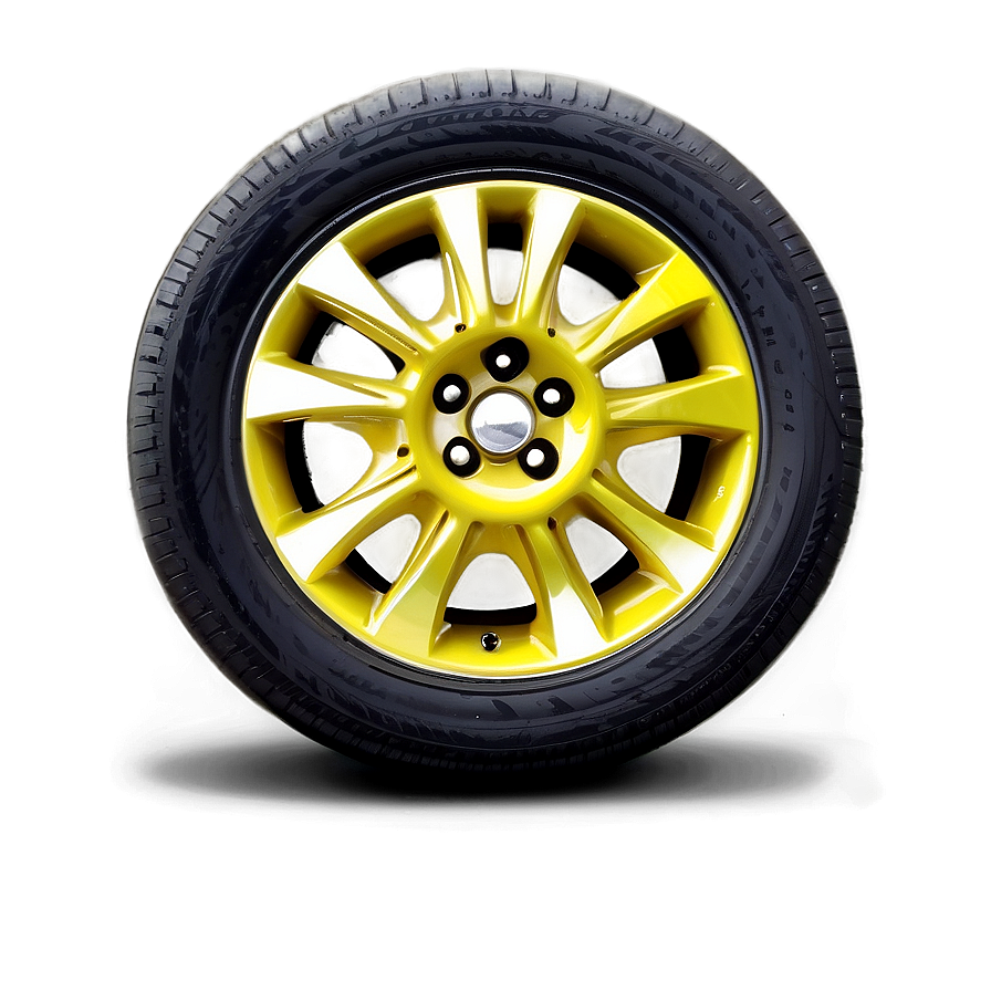 Yellow Car Wheel Png 87 PNG