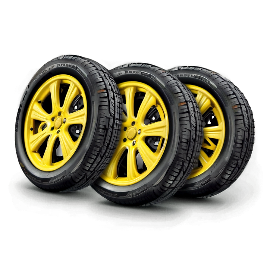 Yellow Car Wheel Png Uly PNG