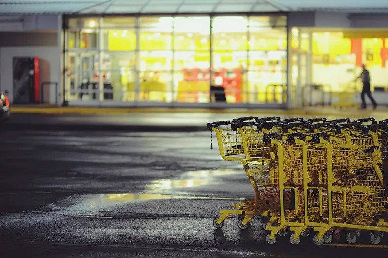 Yellow Cart For Purchase Goods Picture