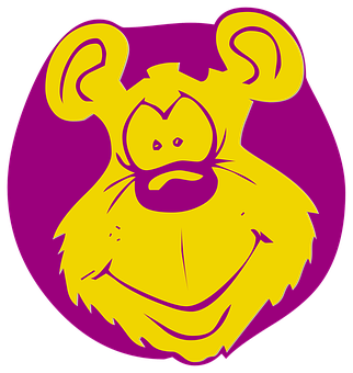 Yellow Cartoon Monkey Graphic PNG
