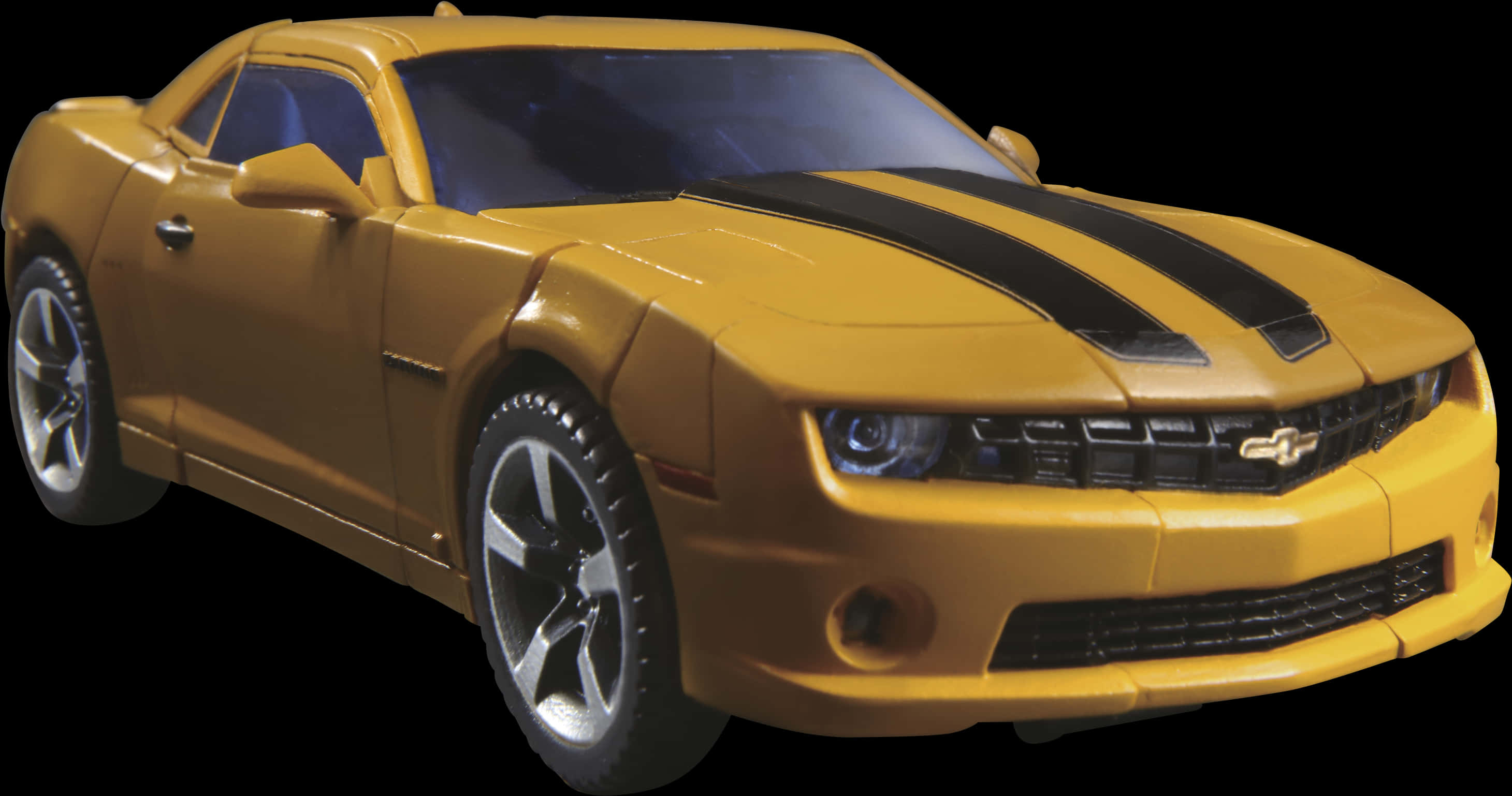 Yellow Chevrolet Camaro Toy Car PNG