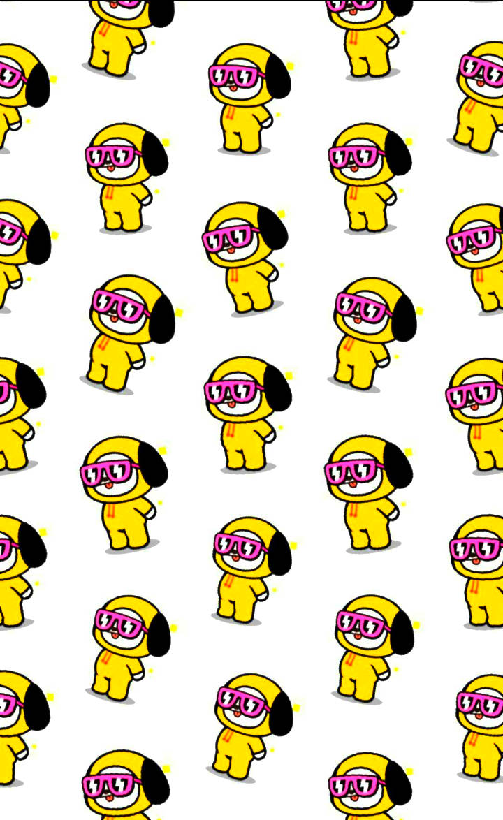 Spreading Happiness with Chimmy's Cheerful Pattern! Wallpaper