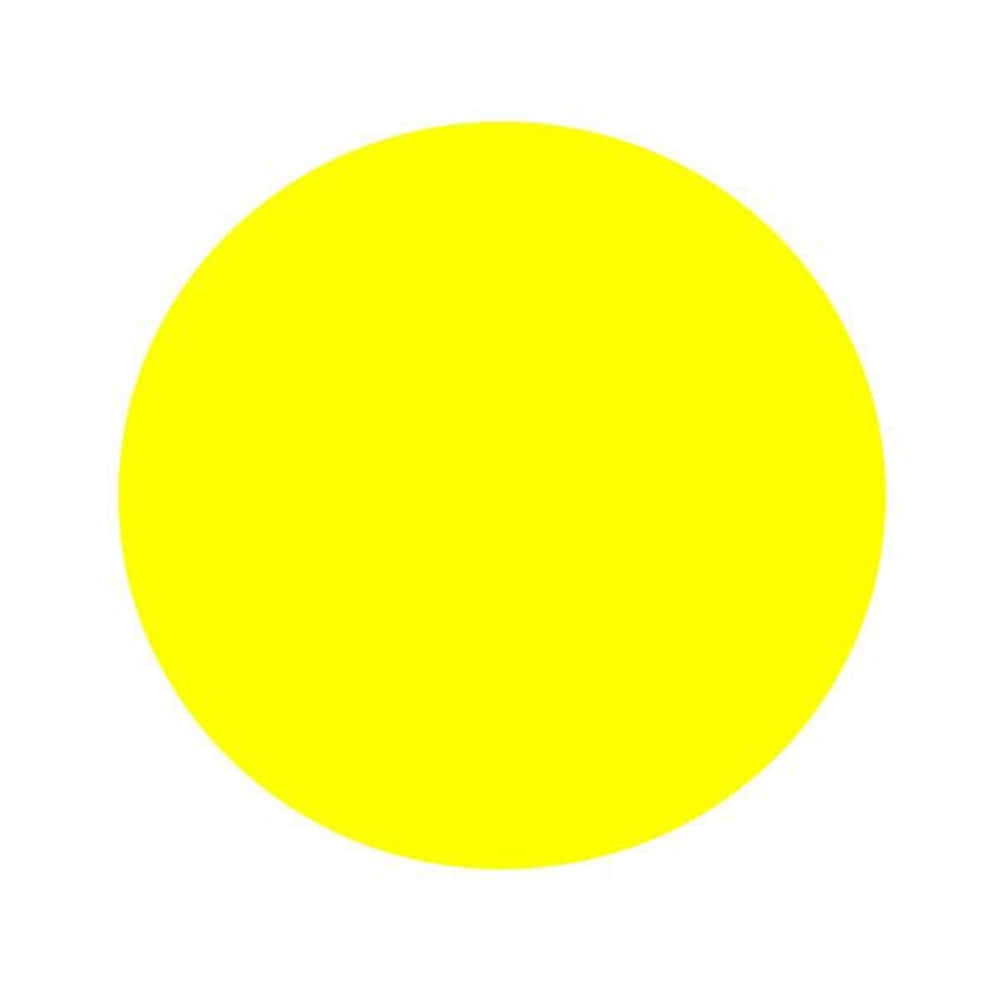 Vibrant Yellow Circle on a Dark Background Wallpaper