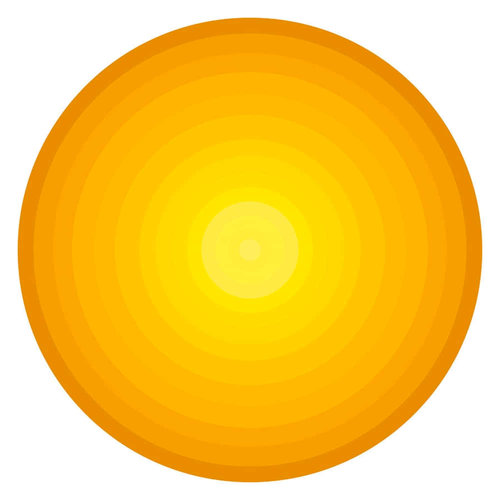 Vibrant Yellow Circle on a Soft Grey Background Wallpaper