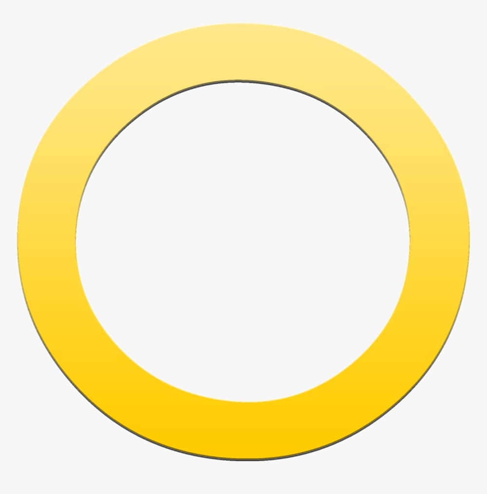 Vibrant Yellow Circle on Gradient Background Wallpaper