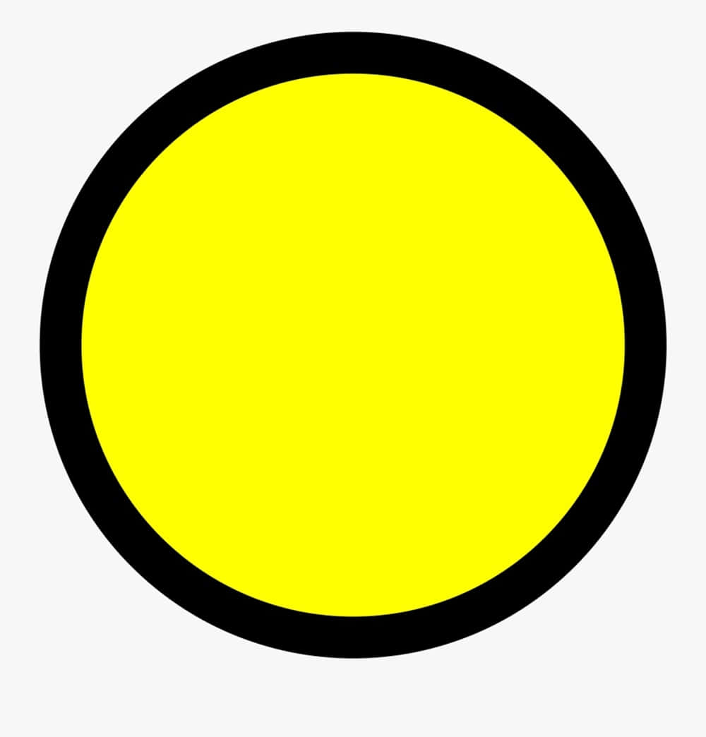 Caption: Vibrant Yellow Circle on a Subtle Gradient Background Wallpaper