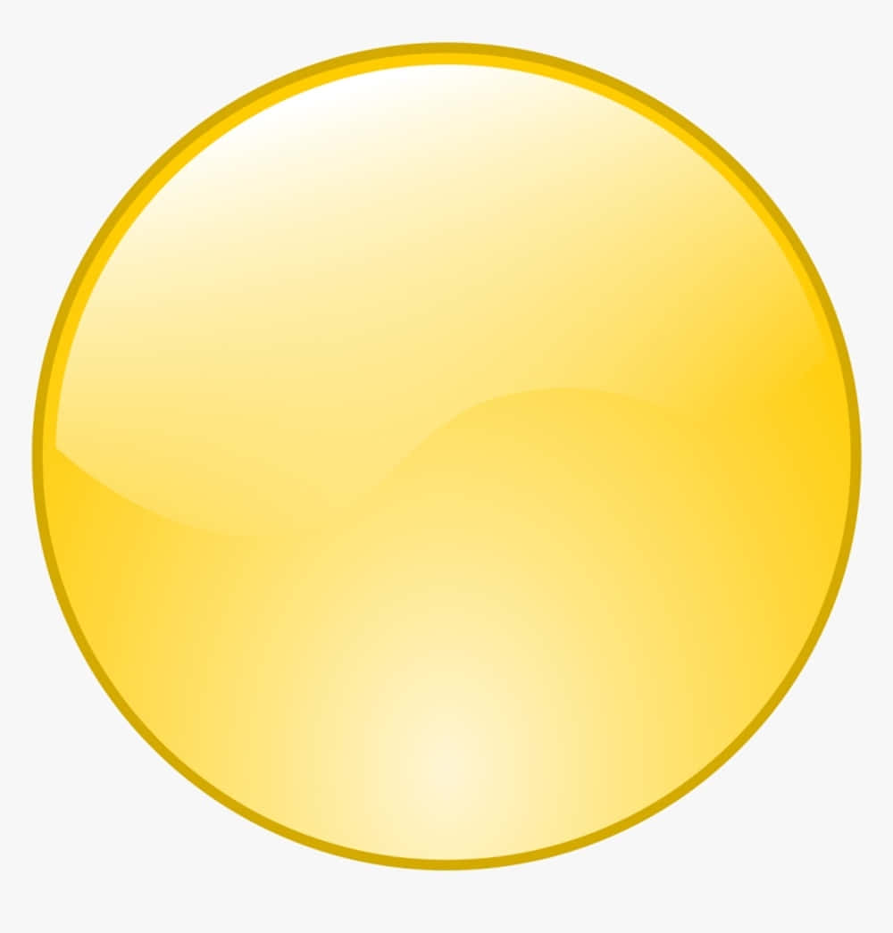 Yellow Circle on a Plain Background Wallpaper