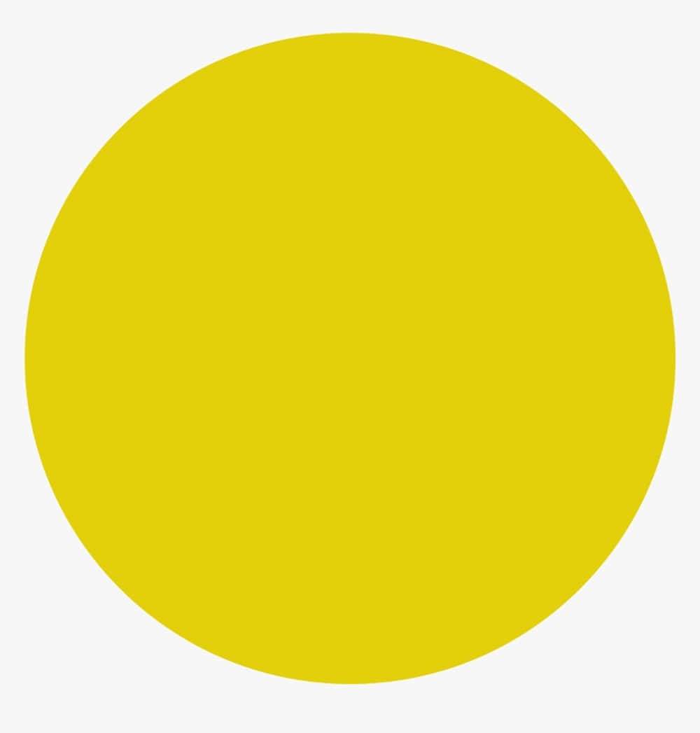 Vibrant Yellow Circle in the Center of the Image Wallpaper