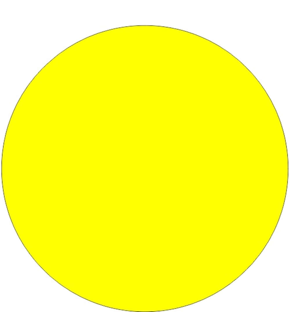Bright Yellow Circle Background Wallpaper