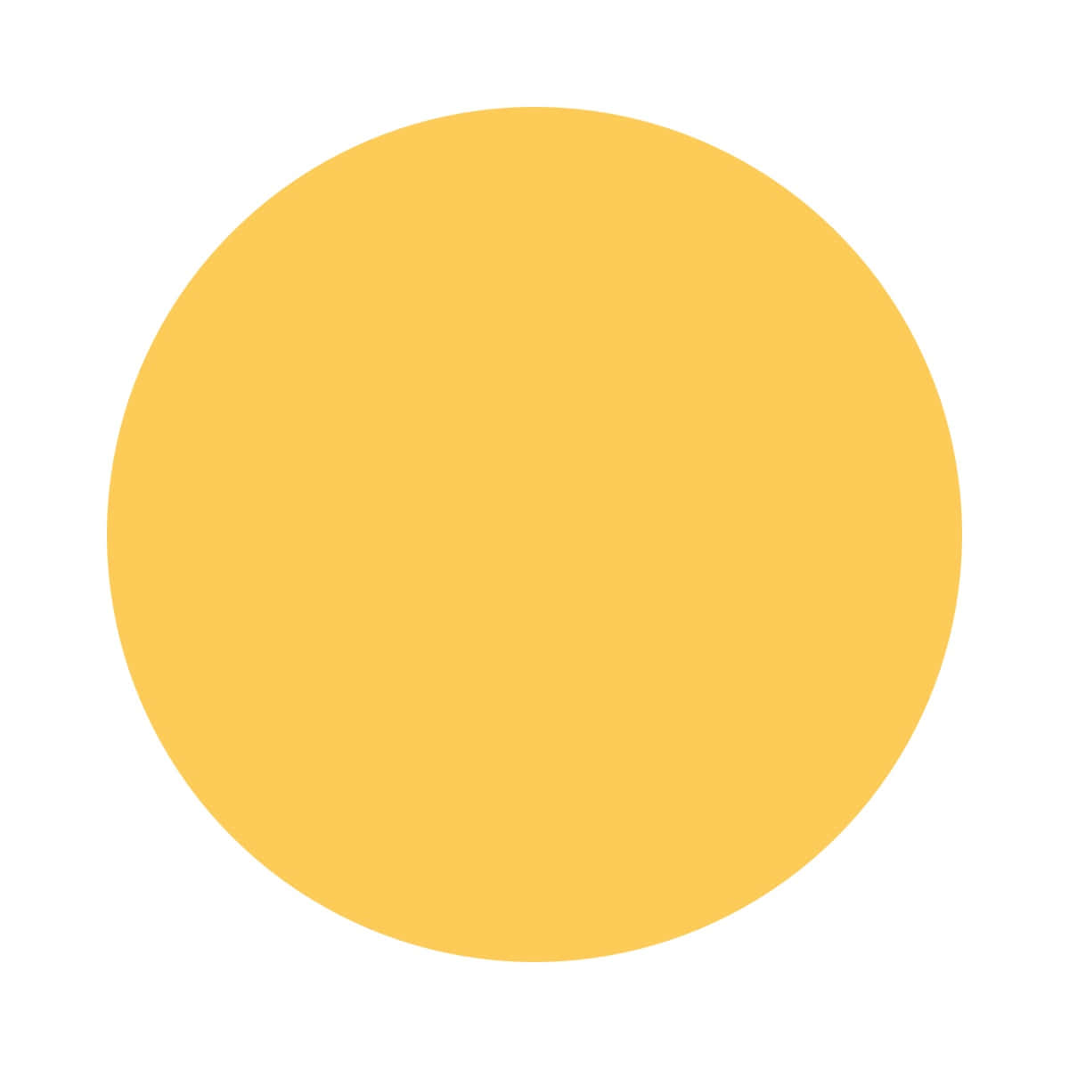 Bright Yellow Circle on a plain background Wallpaper