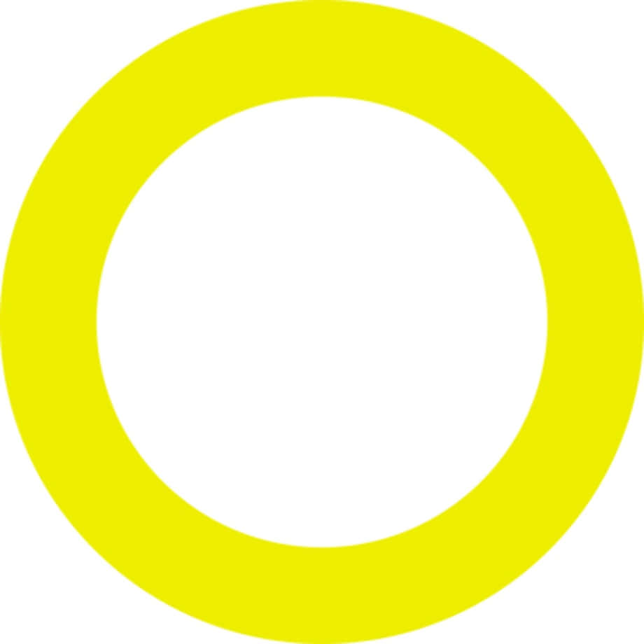 Vibrant Yellow Circle on a Dark Background Wallpaper