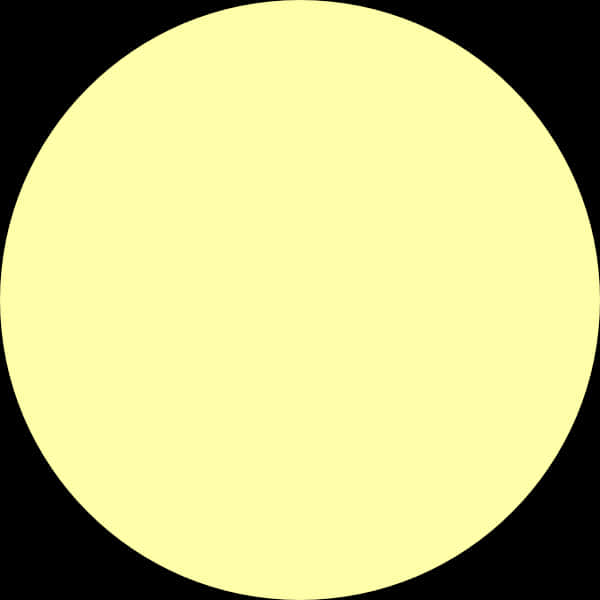 Yellow Circle Black Background PNG