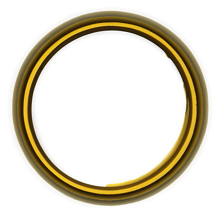 Yellow Circle D PNG