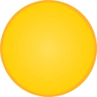 Yellow Circle Graphic PNG
