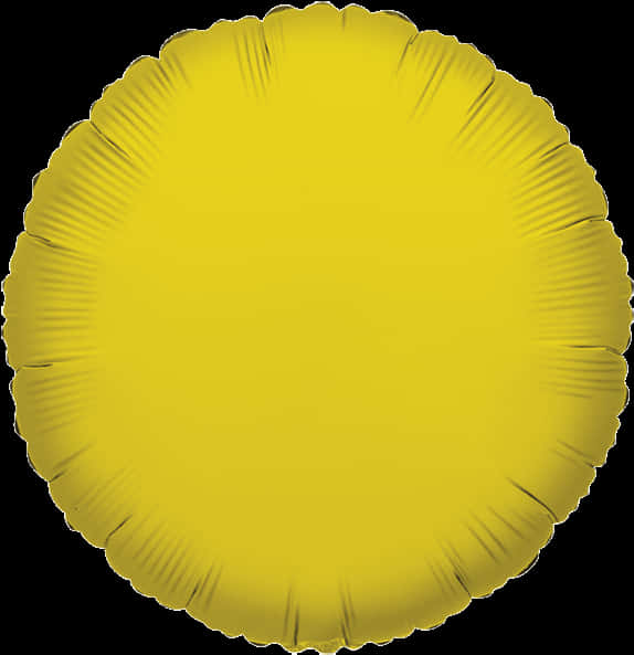 Yellow Circular Balloon Texture PNG