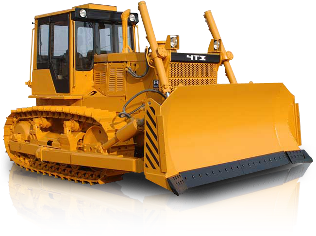 Yellow Construction Bulldozer PNG