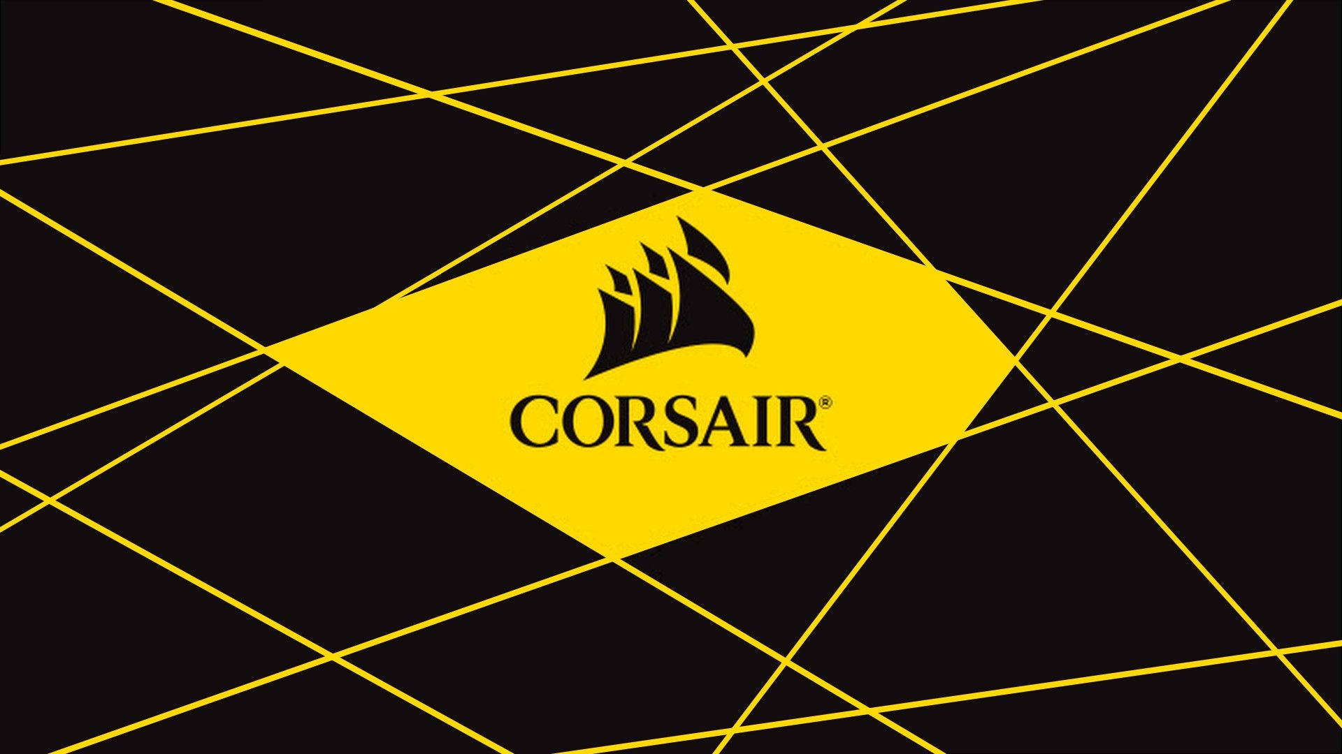 Yellow Corsair Abstract Pattern Background