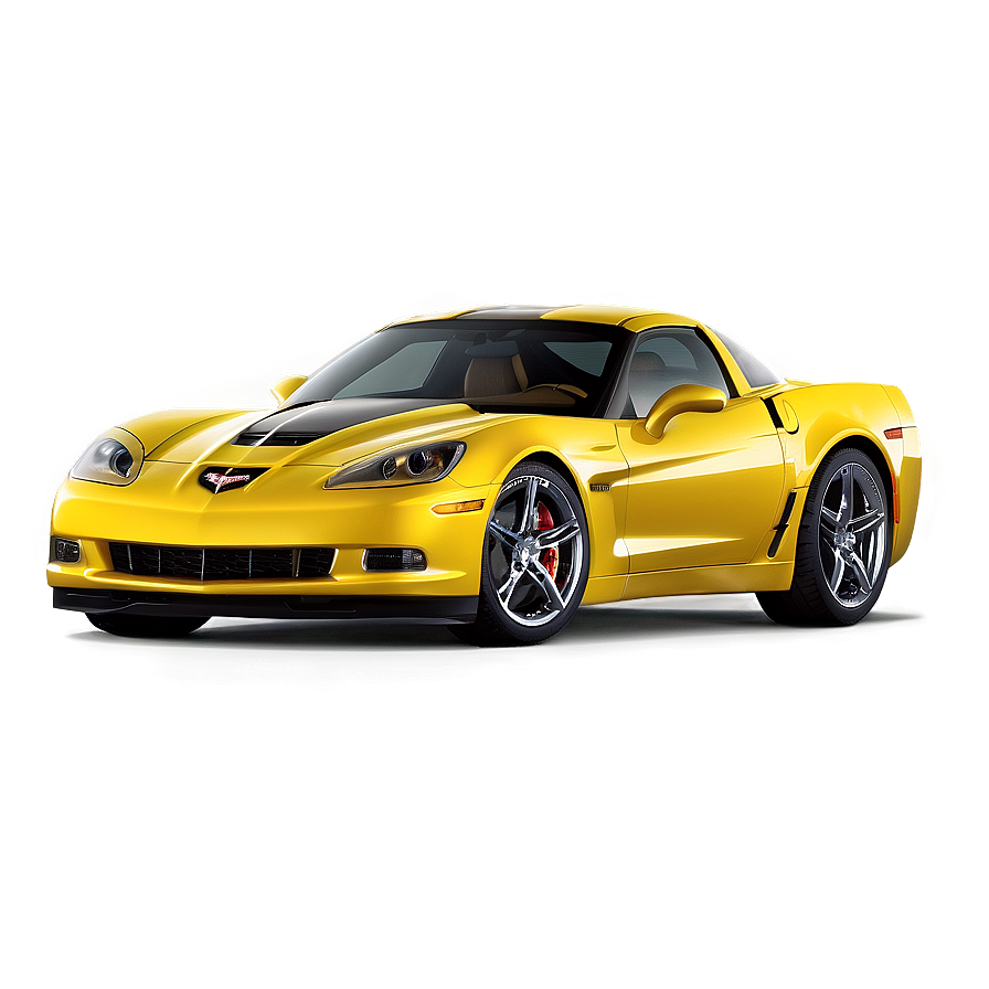 Yellow Corvette Png 12 PNG