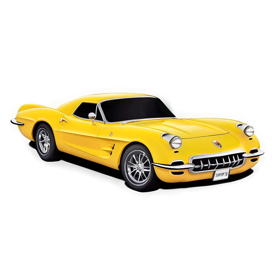 Yellow Corvette Png Tgt24 PNG