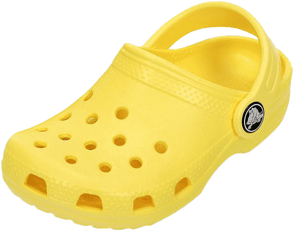 Yellow Croc Sandal Single PNG