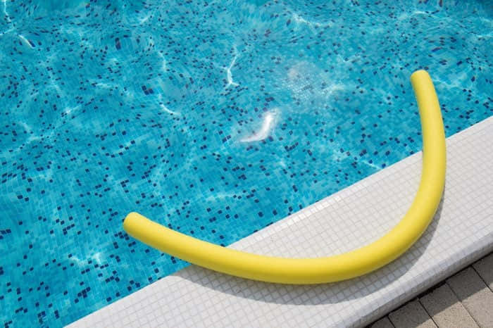 Yellow Curve Tube Pool Water Wallpaper