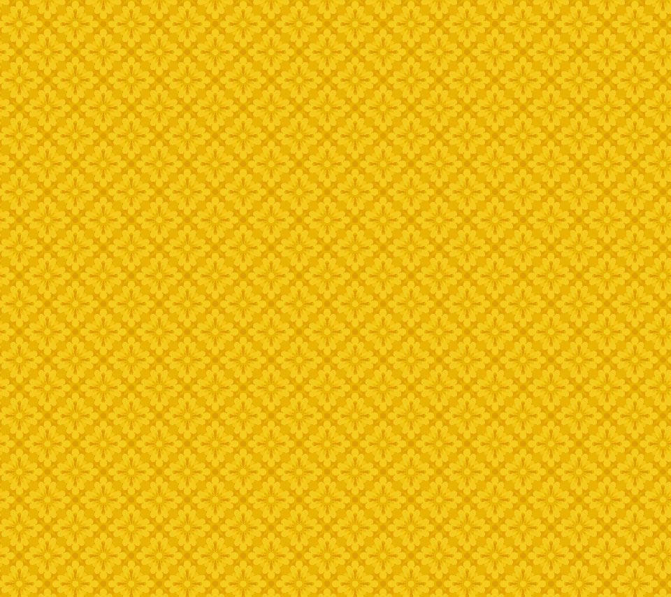 Yellow Diamond Pattern Wallpaper