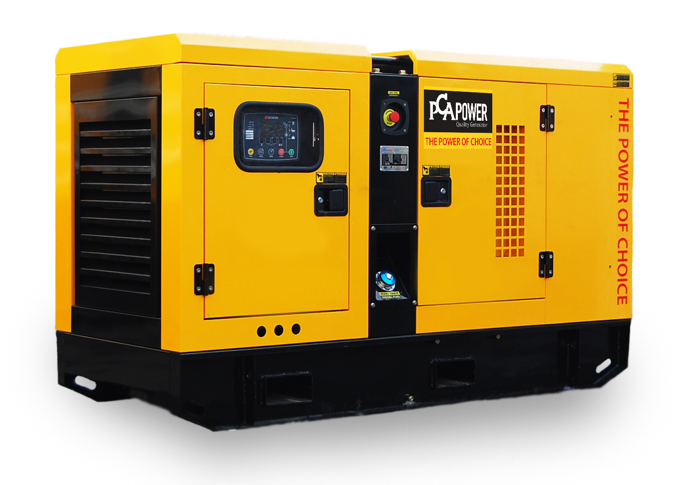 Yellow Diesel Generator Industrial Power PNG