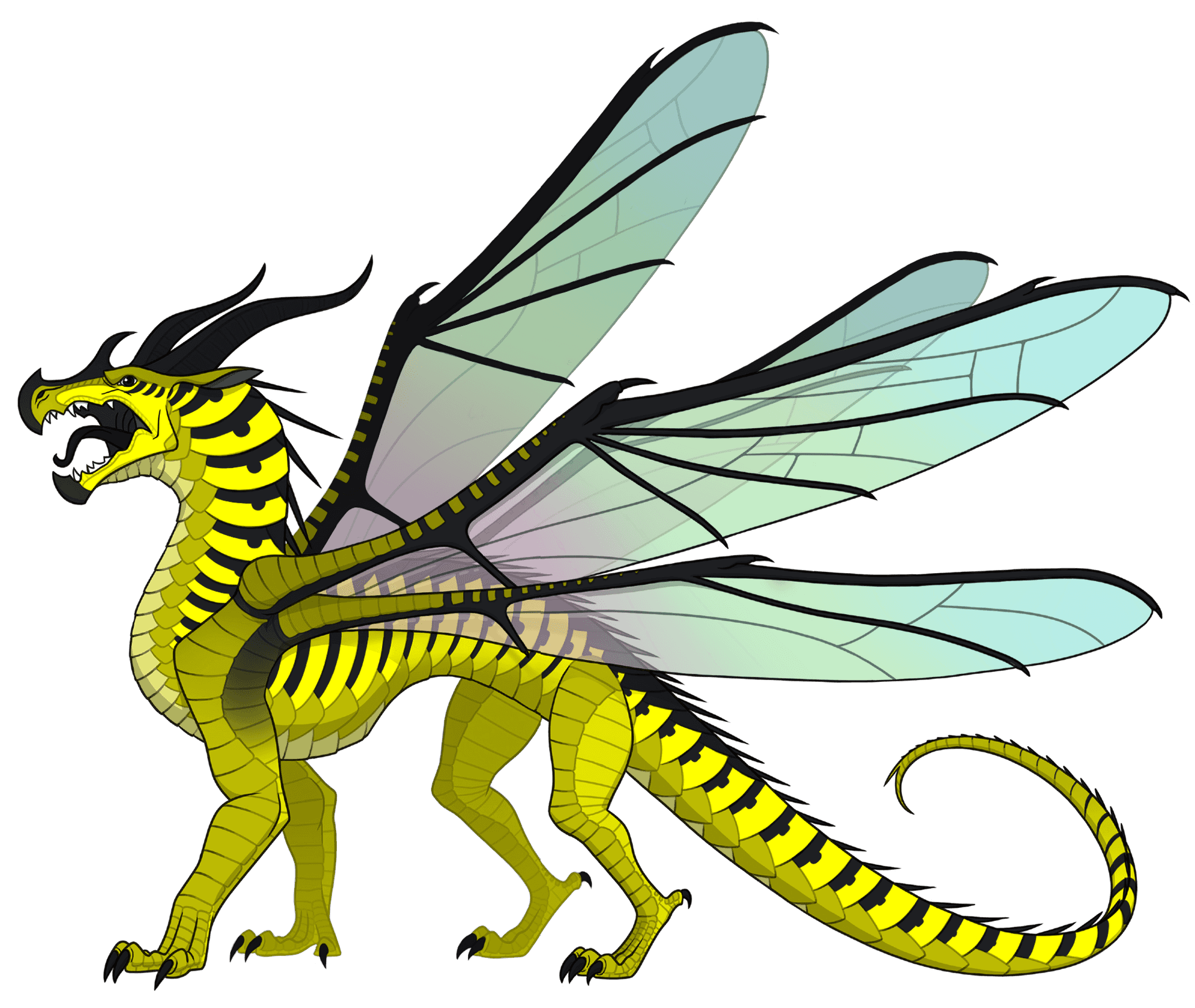 Yellow Dragon Illustration Wings Of Fire PNG