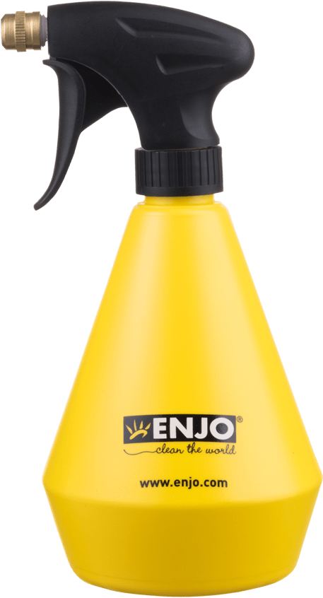 Yellow E N J O Spray Bottle PNG