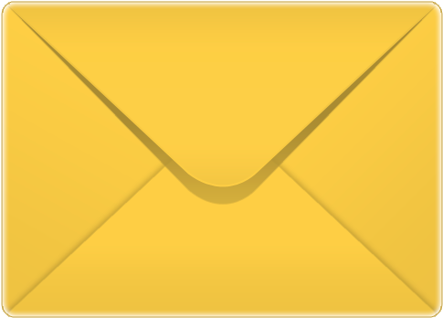 Yellow Envelope Icon PNG