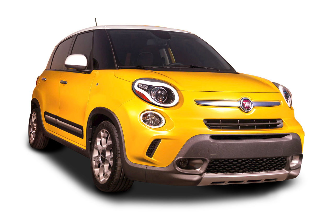 Yellow Fiat500 X Crossover S U V PNG