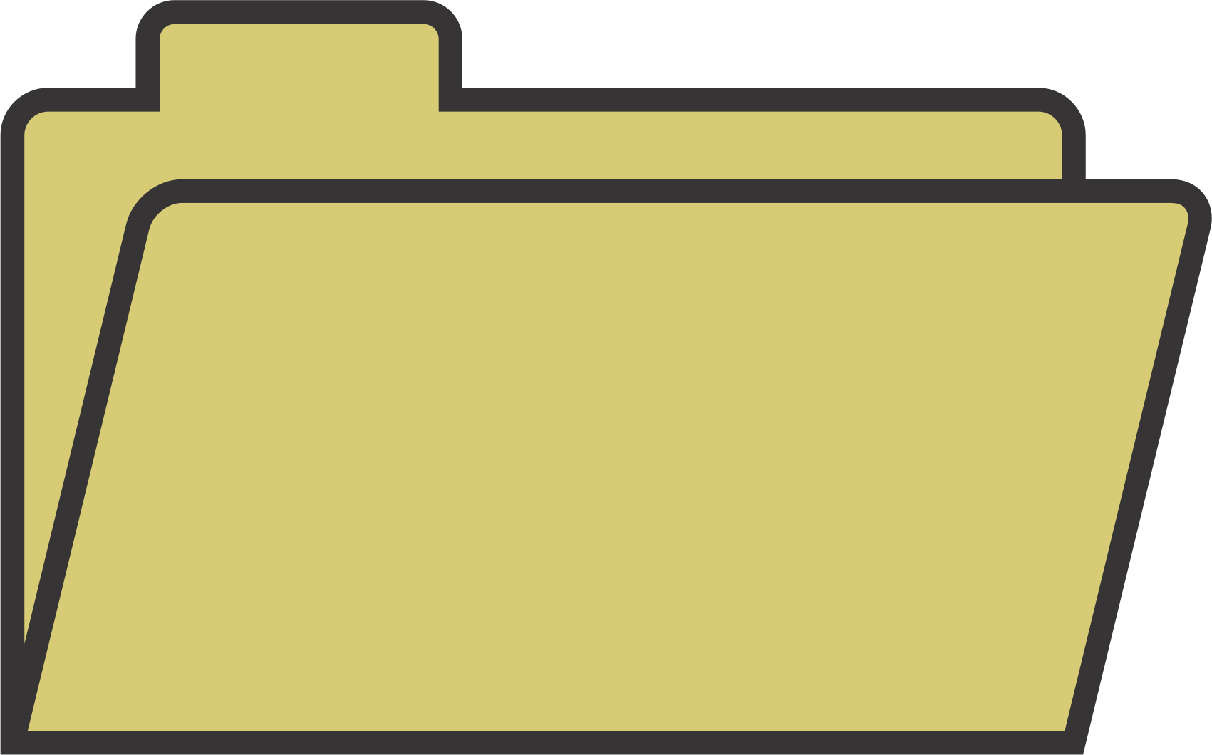 Yellow File Folder Icon PNG