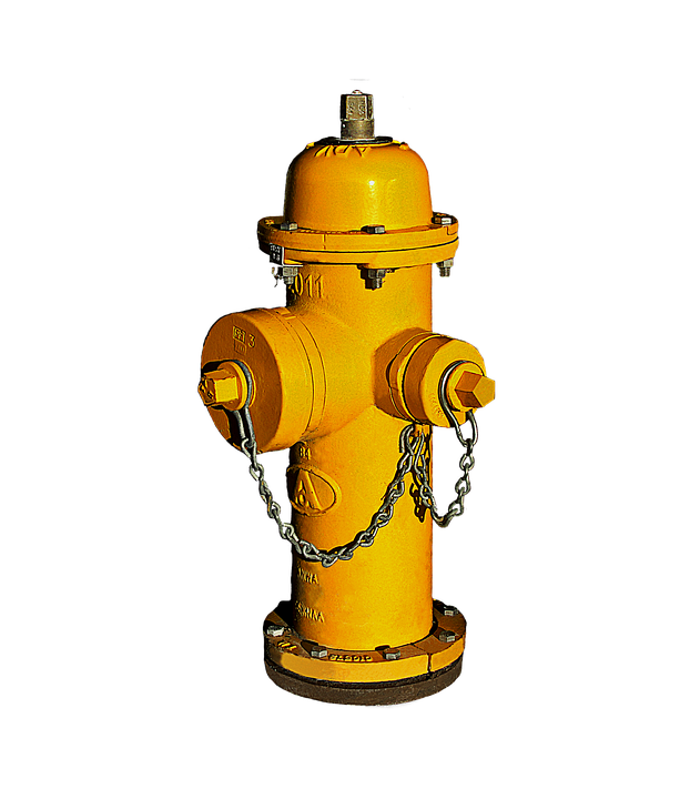 Yellow Fire Hydrant Isolated PNG